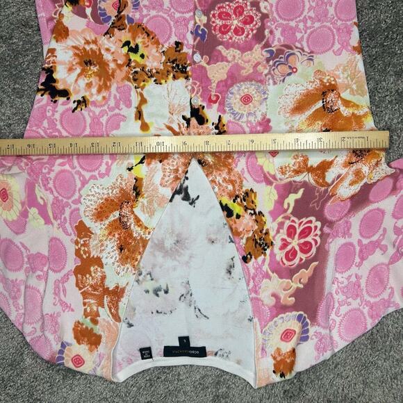 BCBGMaxazria Cardigan Size L Pink Feminine BC413811a beaded - Picture 4 of 9